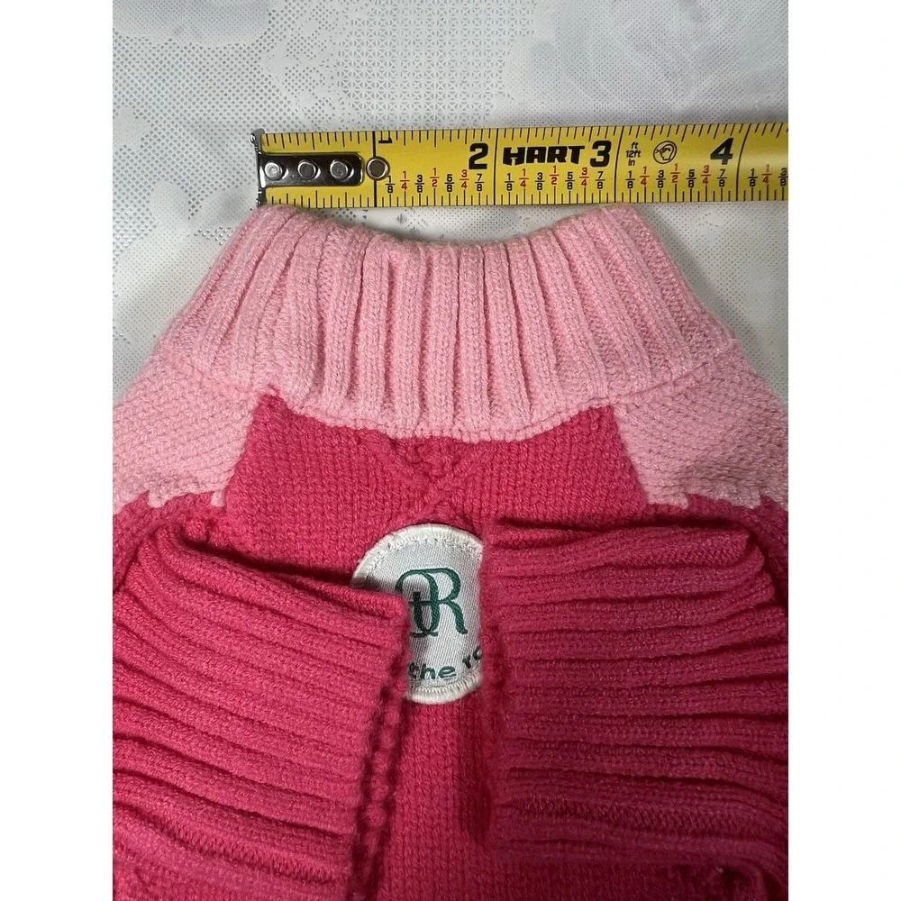 Dog Sweater ON THE ROLL  Apparel for Dogs Pink Hoodie Size XS Pink 1.5-6 Lb
